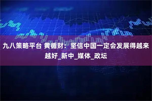 九八策略平台 黄循财：坚信中国一定会发展得越来越好_新中_媒体_政坛